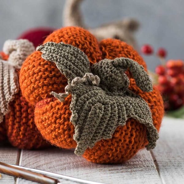 Decorative Crochet Pumpkin in Orange